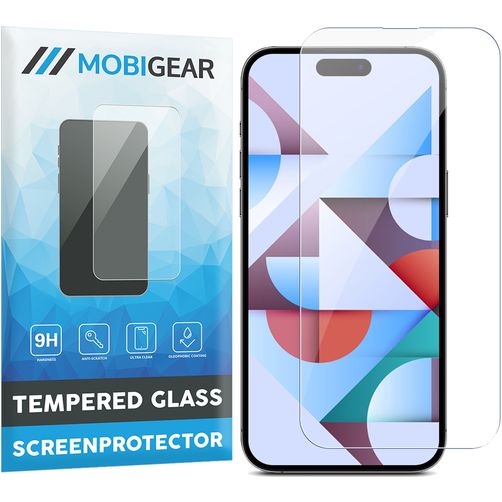 Mobigear iPhone 15 Plus Glazen Screenprotector - Case Friendly