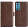 Mobigear Slim Magnet Motorola Edge 30 Hoesje Bookcase Portemonnee - Bruin