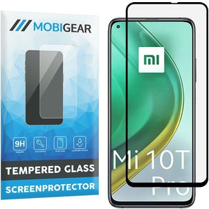 Mobigear Premium Xiaomi Mi 10T Pro Glazen Screenprotector - Case Friendly - Zwart