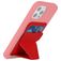 Mobigear Folding Snap-On Pasjeshouder - 3 Pasjes - MagSafe Compatible - Rood