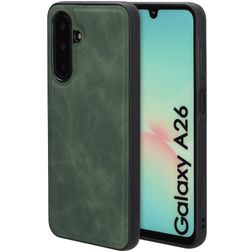 Mobiparts Classic Samsung Galaxy A26 MagSafe Hoesje TPU,Kunstleer Backcover - Emerald Green