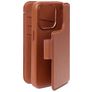 Decoded Detachable Wallet iPhone 15 Pro Max MagSafe Hoesje Echt Leer Uitneembare 2in1 Bookcase Portemonnee - Bruin