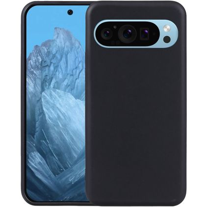 Mobigear Basics Google Pixel 9 Pro XL Hoesje Flexibel TPU Backcover - Zwart
