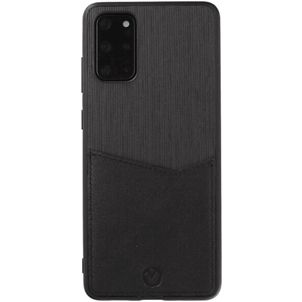 Valenta Card Slot Samsung Galaxy S20 Plus Hoesje Echt Leer Backcover met Pasjeshouder - Zwart