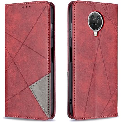 Mobigear Rhombus Slim Nokia G20 Hoesje Bookcase - Rood