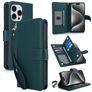 Mobigear Wallet iPhone 15 Pro Hoesje Bookcase Portemonnee - Groen