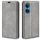 Mobigear Retro Slim HONOR X7 Hoesje Bookcase Portemonnee - Grijs
