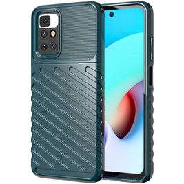 Mobigear Groove Xiaomi Redmi 10 4G Hoesje Flexibel TPU Backcover - Groen