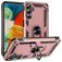 Mobigear Armor Ring Samsung Galaxy A24 Hoesje Hardcase Backcover Shockproof met Ringhouder - Roségoud