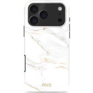 MIO iPhone 17 Pro Max MagSafe Hoesje Hardcase Backcover - White Marble