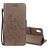 Mobigear Flowers iPhone XR Hoesje Bookcase Portemonnee - Grijs