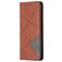 Mobigear Rhombus Slim OPPO Reno 4 Hoesje Bookcase - Bruin