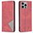 Mobigear Rhombus Slim iPhone 15 Pro Max Hoesje Bookcase - Rood