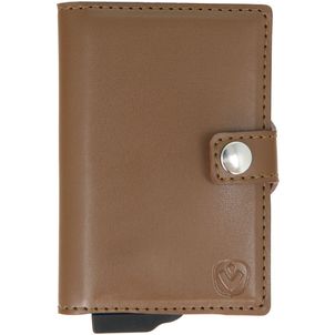 Valenta Card Case Essential Wallet Leren Pasjeshouder - 10 Pasjes - Bruin
