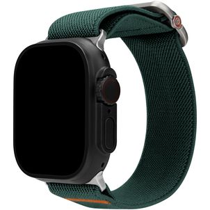 Mobilize Elastic Nylon Apple Watch Bandje Elastische band - 49/46/45/44 mm - Groen