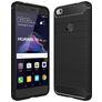 Mobigear Brushed Slim Huawei P8 Lite (2017) Hoesje Flexibel TPU Backcover - Zwart