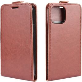 Mobigear iPhone 12 Mini Hoesje Flipcase - Bruin