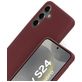 Mobiparts Samsung Galaxy S24 Siliconen Hoesje Backcover - Plum Red