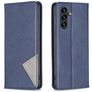 Mobigear Rhombus Slim Samsung Galaxy S25 FE Hoesje Bookcase - Blauw