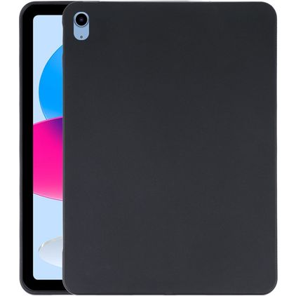 Mobigear Basics Dunne iPad 10 (2022) Hoes Flexibel TPU Backcover - Zwart