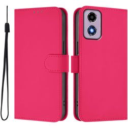 Mobigear Urban Wallet Motorola Moto E14 Hoesje Bookcase Portemonnee - Rose Red
