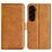 Mobigear Slim Magnet Samsung Galaxy S23 FE Hoesje Bookcase Portemonnee - Cognac