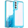 Mobigear Crystal Samsung Galaxy S23 Hoesje Hardcase Backcover - Transparant / Turquoise