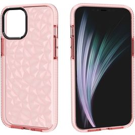 Mobigear Diamond iPhone 12 Pro Max Hoesje Hardcase Backcover - Roze