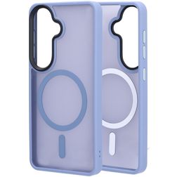 Mobiparts Hardcover Samsung Galaxy S26 MagSafe Hoesje Hardcase Backcover - Satin Ligth Blue