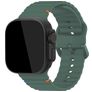 Mobilize Buckle Siliconen Apple Watch Bandje Gespsluiting - 42/41/40/38 mm - Groen