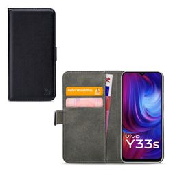 Mobilize Classic Gelly Wallet Vivo Y33s Hoesje Bookcase Portemonnee - Zwart