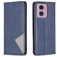 Mobigear Rhombus Slim Motorola Moto E14 Hoesje Bookcase - Blauw
