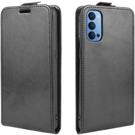 Mobigear OPPO Reno 4 Hoesje Flipcase - Zwart