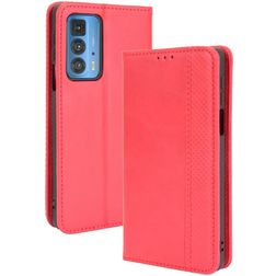 Mobigear Sensation Motorola Edge 20 Pro Hoesje Bookcase Portemonnee - Rood