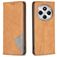 Mobigear Rhombus Slim Xiaomi Redmi 14C Hoesje Bookcase - Cognac