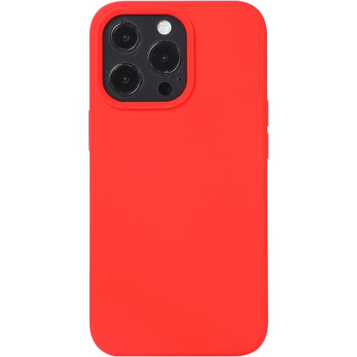 Mobigear Rubber Touch iPhone 14 Pro Siliconen Hoesje Backcover - Rood