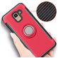 Mobigear Armor Ring Samsung Galaxy J6 (2018) Hoesje Hardcase Backcover Shockproof met Ringhouder - Roségoud