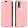 Mobigear Retro Slim TCL 30 Plus Hoesje Bookcase Portemonnee - Roze