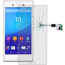 Mobigear Sony Xperia M4 Aqua Glazen Screenprotector - Case Friendly