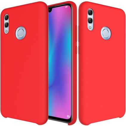 Mobigear Rubber Touch HONOR 10 Lite Siliconen Hoesje Backcover - Rood