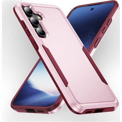Mobigear Heavy Armor Samsung Galaxy S24 Plus Hoesje Hardcase Backcover Shockproof - Roze
