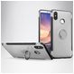 Mobigear Armor Ring Xiaomi Mi Max 3 Hoesje Hardcase Backcover Shockproof met Ringhouder - Zilver