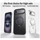 Mobigear Frosted Mag iPhone Air MagSafe Hoesje Hardcase Backcover met Standaard - Grijs