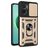 Mobigear Armor Ring Cam Slide Xiaomi Redmi 10 5G Hoesje Hardcase Backcover Shockproof met Ringhouder en Camera Slider - Goud