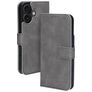 Mobiparts Classic Wallet MagSafe iPhone 16 MagSafe Hoesje Bookcase Portemonnee - Granite Grey