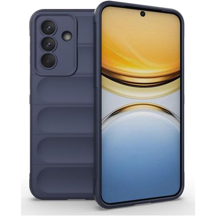 Mobigear Bumpy Samsung Galaxy A37 Hoesje Flexibel TPU Backcover - Donkerblauw