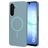 Mobiparts Slim Line Samsung Galaxy A17 MagSafe Hoesje Hardcase Backcover - Sage Green