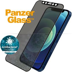 PanzerGlass Edge to Edge iPhone 12 Mini Glazen Screenprotector Privacy - Case Friendly - Zwart