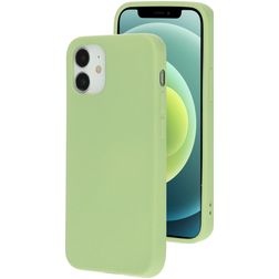 Mobiparts iPhone 12 Mini Siliconen Hoesje Backcover - Pistache Green