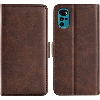 Mobigear Slim Magnet Motorola Moto G22 Hoesje Bookcase Portemonnee - Bruin